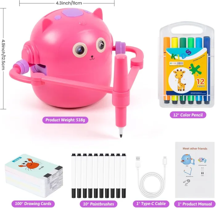 Drawing Robot for Kids, Interactive Educational Drawing Robot
